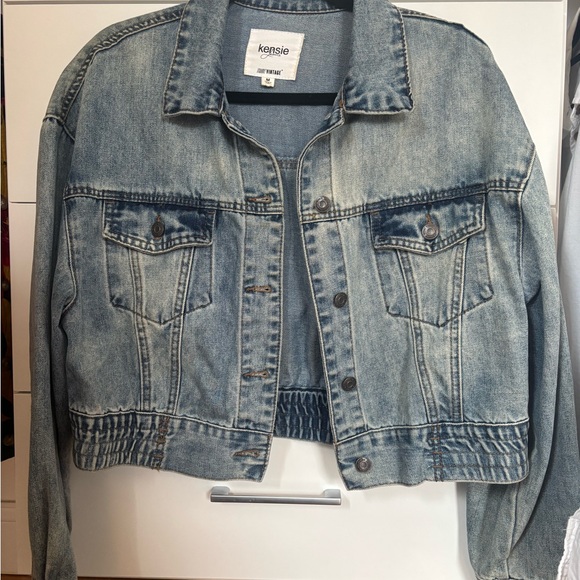 Kensie Women's Blue Denim Jacket - Picture 1 of 2